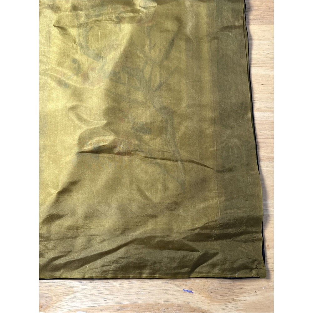 Vintage Asian Silk Hand Embroidered Tapestry Floral Bird Design 13”x26” - Picture 15 of 16